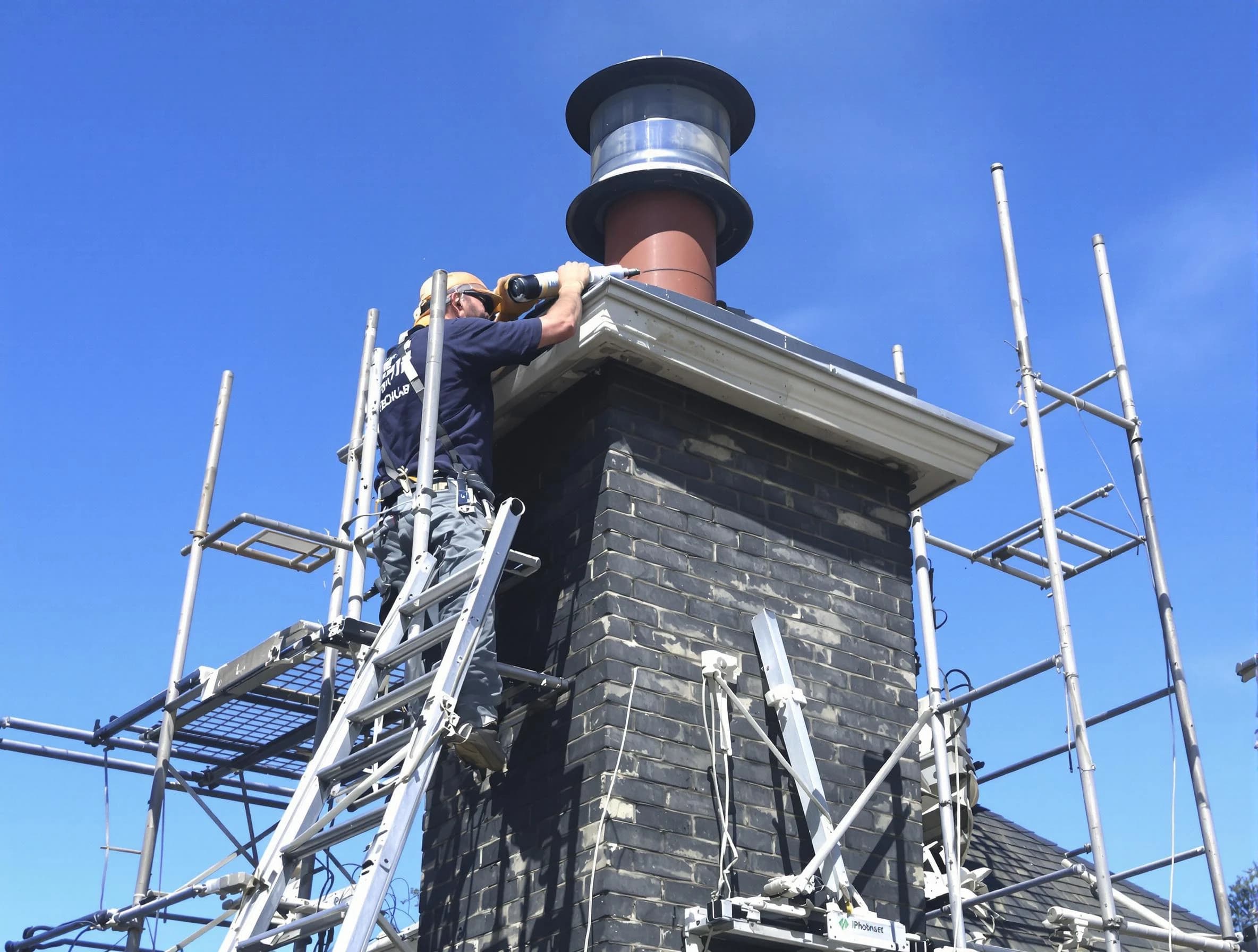 Sturdy chimney crown finished by Middleborough Chimney Sweep in Middleborough, MA