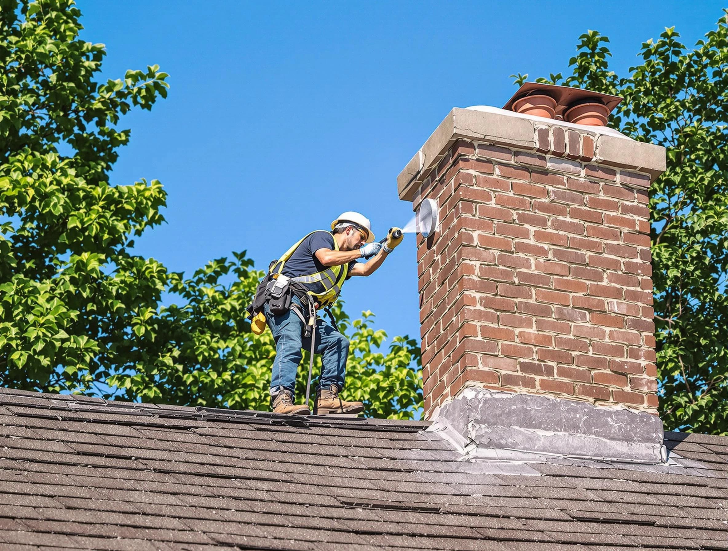 Middleborough Chimney Sweep performing an inspection with advanced tools in Middleborough, MA