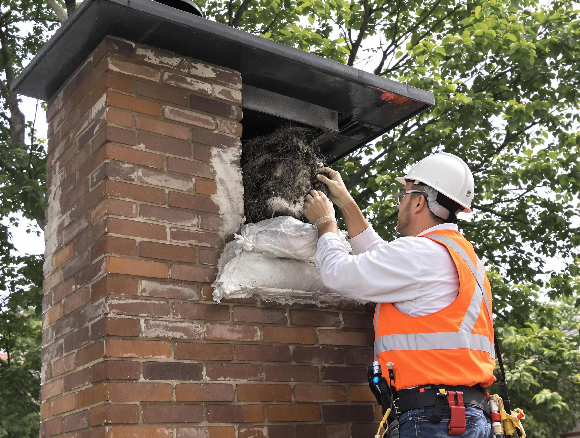 Humane removal of debris and animals by Middleborough Chimney Sweep in Middleborough, MA