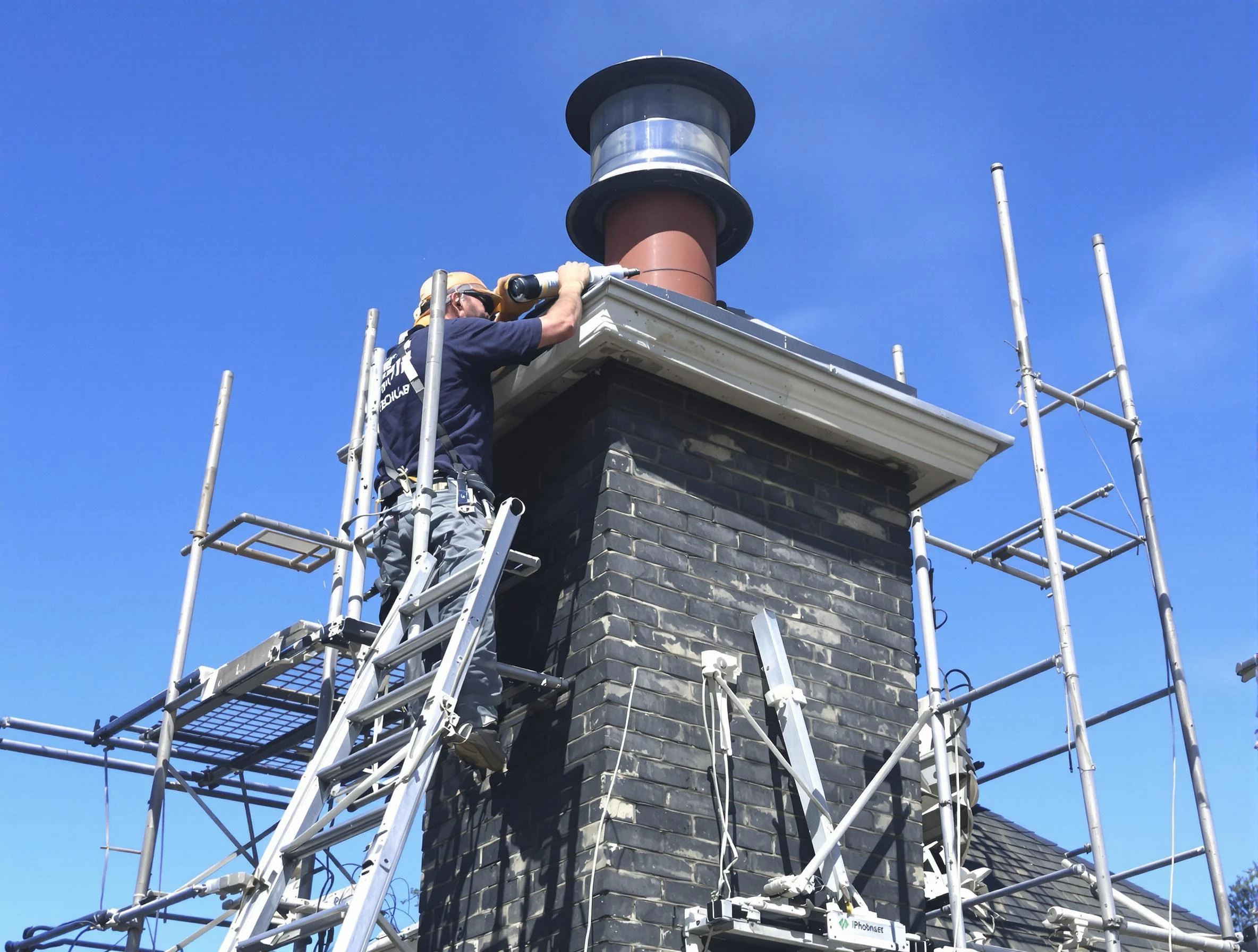 Sturdy chimney crown finished by Middleborough Chimney Sweep in Middleborough, MA