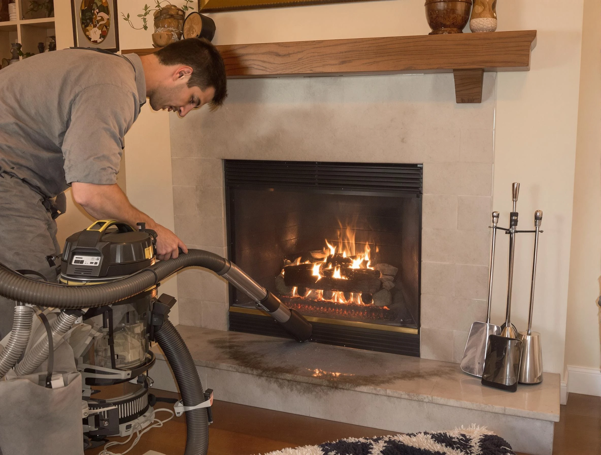 Routine fireplace upkeep by Middleborough Chimney Sweep in Middleborough, MA